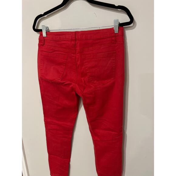 Ashley Mason, Red Disstressed Skinny Jeans, Size 28, KB255 - Picture 4 of 6